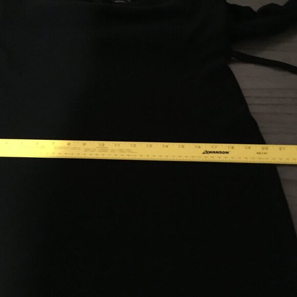 BCBGMAXAZRIA Black Knit Belted Sweater Dress Long Sleeve Size L – Chic & Classic - Picture 14 of 15